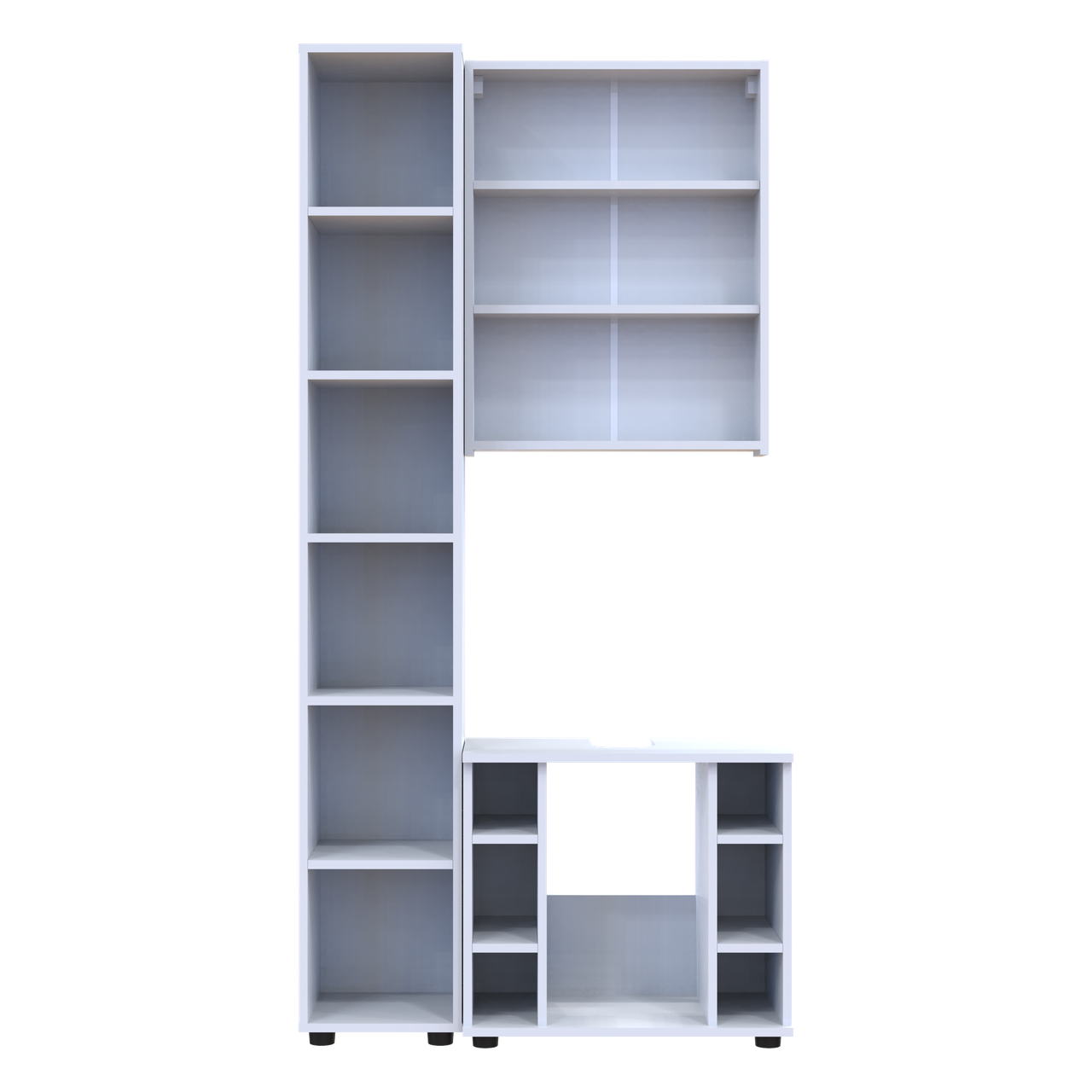 Комплект для ванної кімнати Doros Міра Білий ДСП 84х33х183.5 (41510133) 7