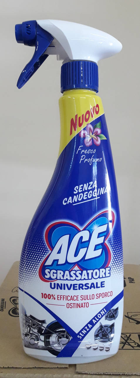 

Універсальний очищувач і засіб для виведення плям Ace Sgrassatore universale 500 мл