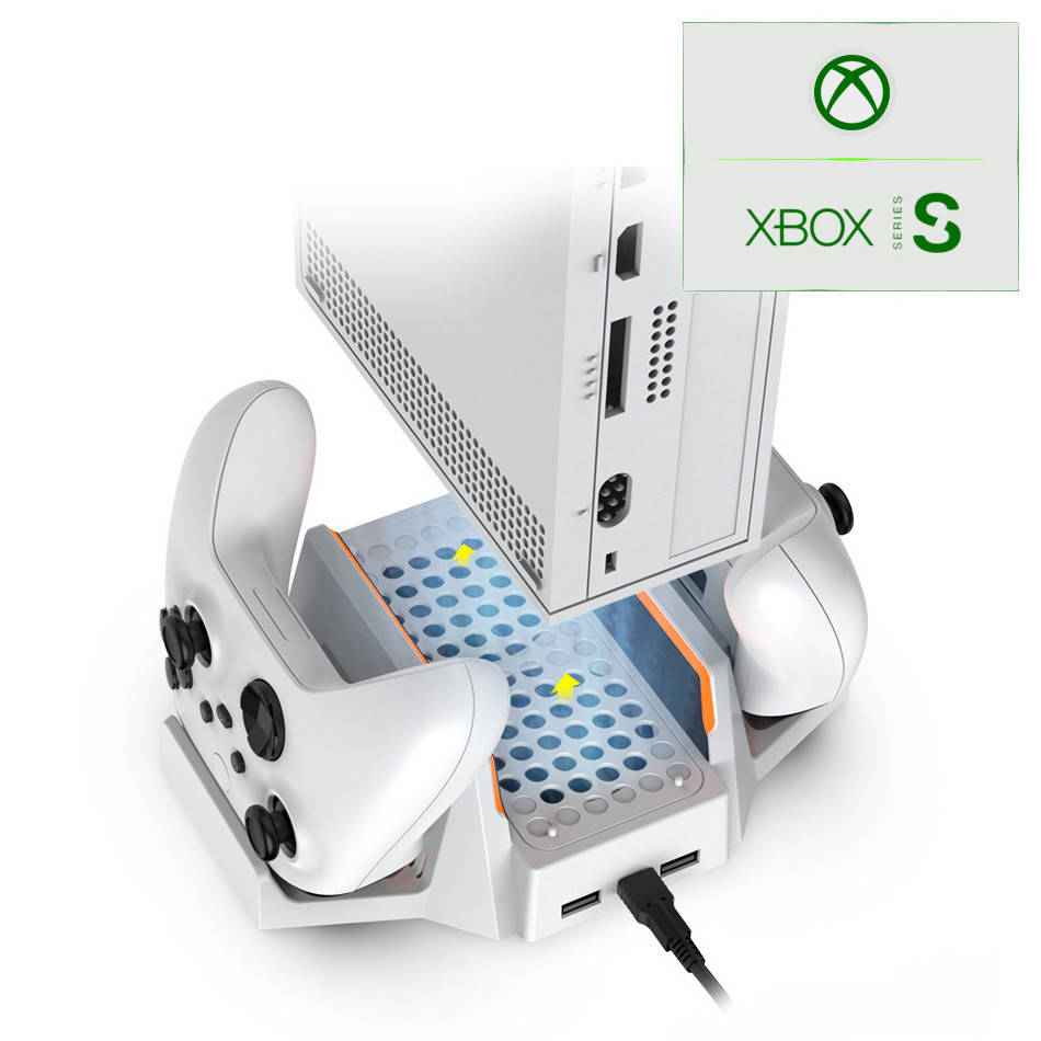 

Вертикальная охлаждающая подставка DOBE для консоли Xbox Series S, зарядная док станция Wireless Controller