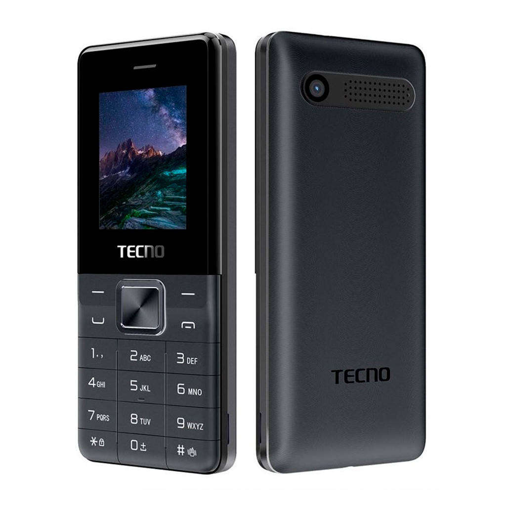 

Кнопочный телефон Tecno T301 Black (4895180743320) UA-UCRF [64683], Черный
