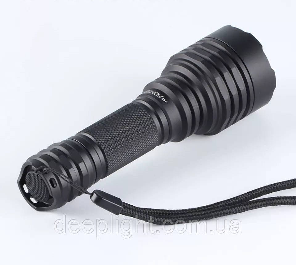 

Тактический фонарь Convoy C8+ SST40 5000mA поисковый дальнобойкий 18650 фонарик, Белый