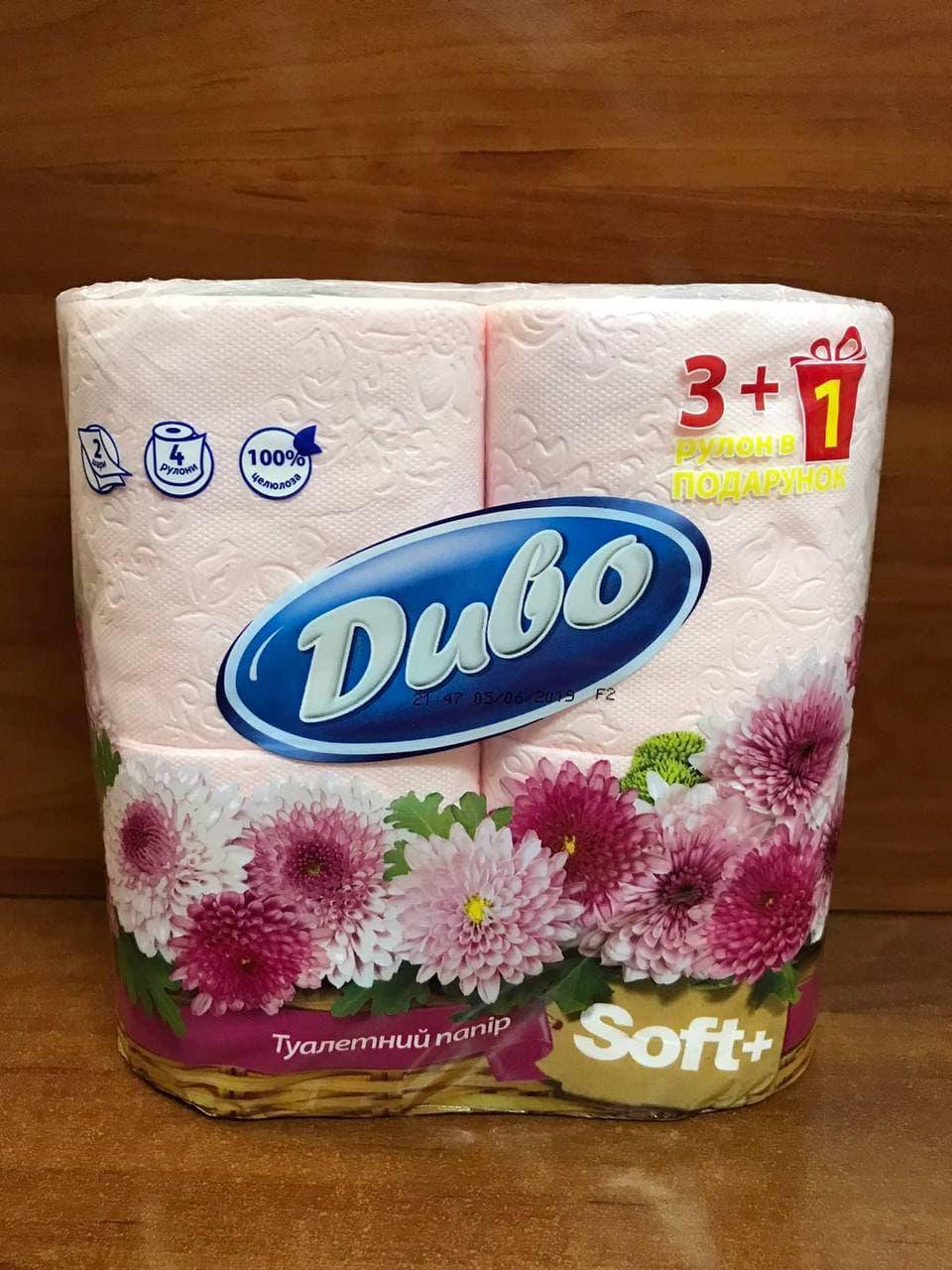 

Туалетний папір Диво 4 рул (рожевий)