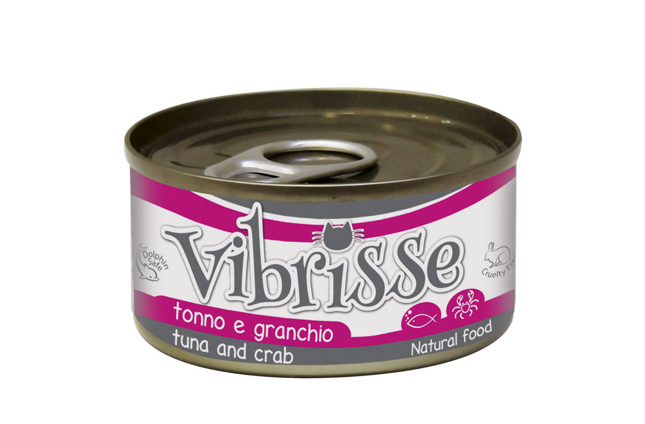 

Vibrisse консервы для кошек 70г*4шт (тунец и краб)