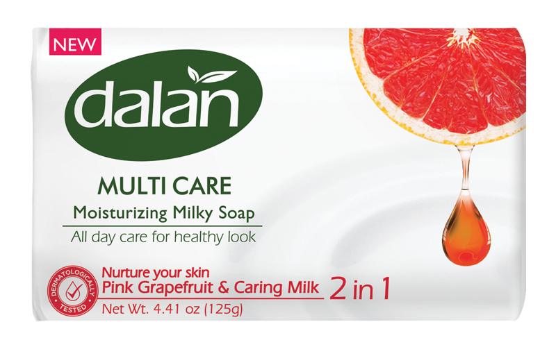 

Туалетное мыло DALAN Multi Care, 150 гр Грейпфрут / Молоко