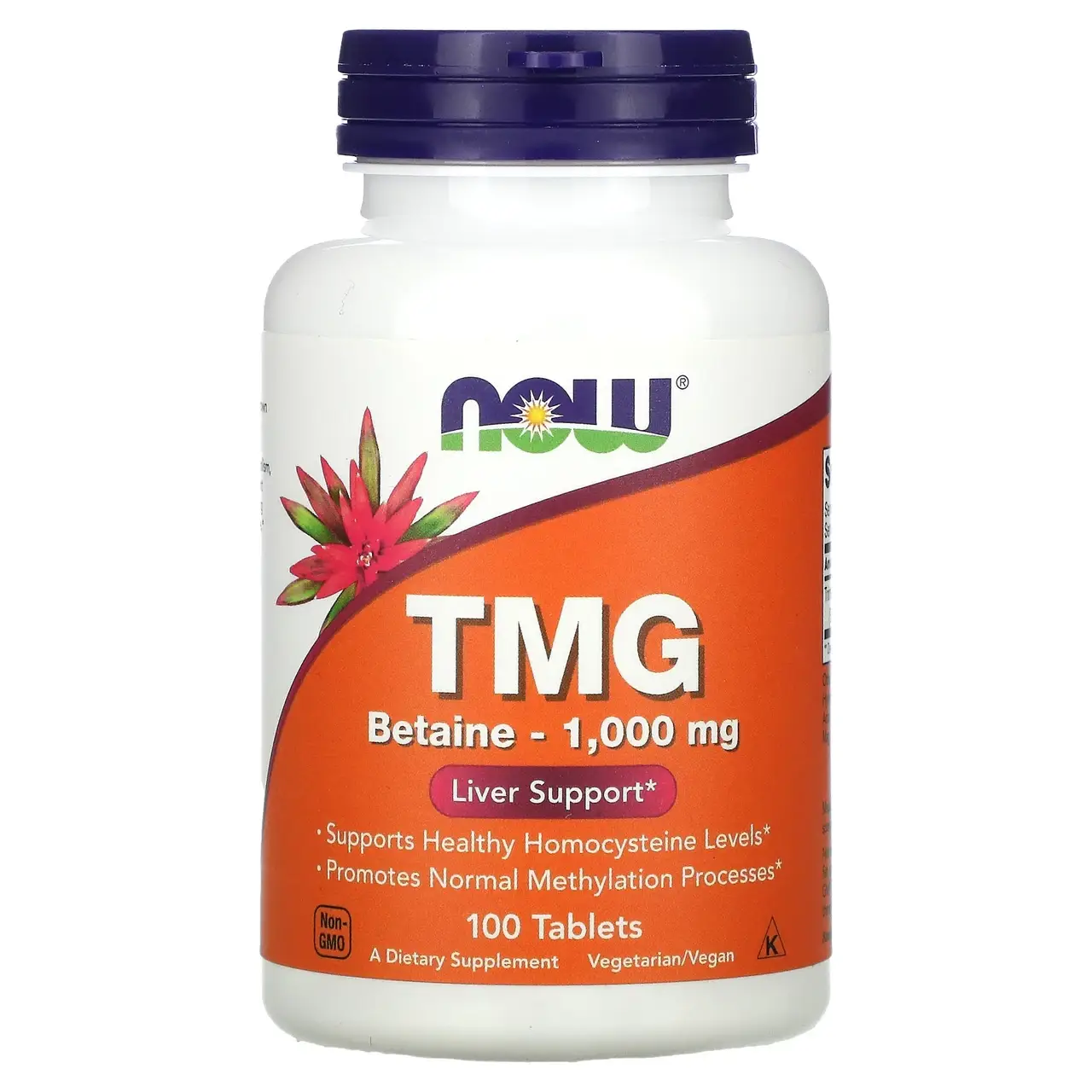 

Now Foods, TMG, 1000 мг, 100 таблеток