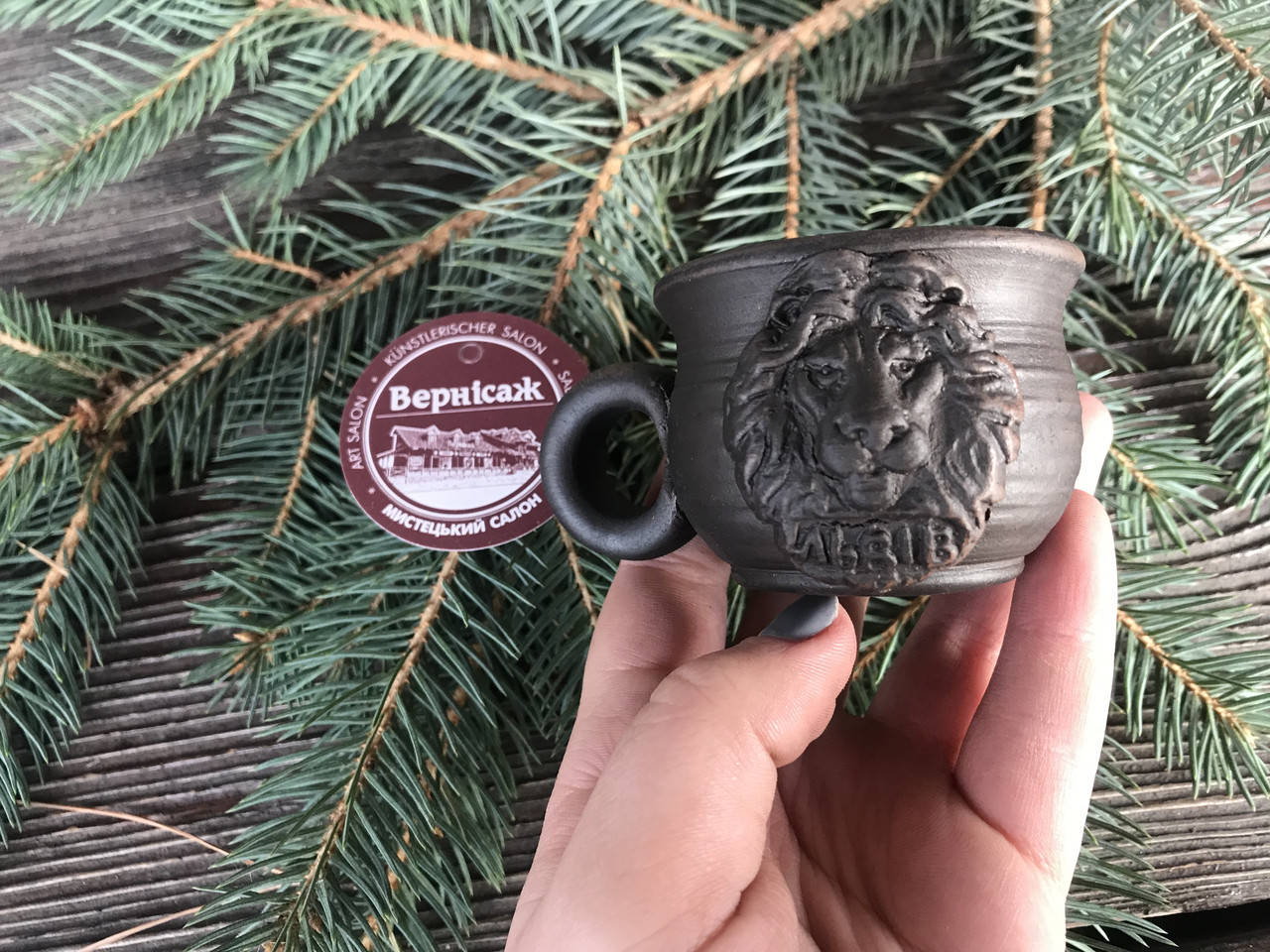 

Чашка кавова міні з левом