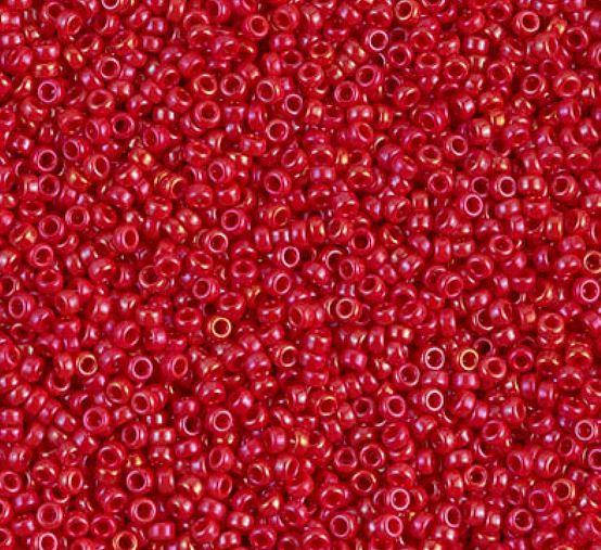 

Мiyuki 15/0 круглий 1943 - Opaque Red Luster - Червоний люстр непрозорий