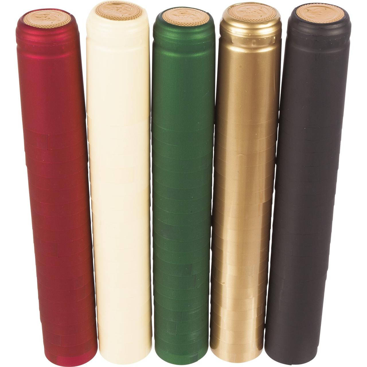 

Термоусадочные колпачки для винных бутылок d31(100шт) в ассортименте.