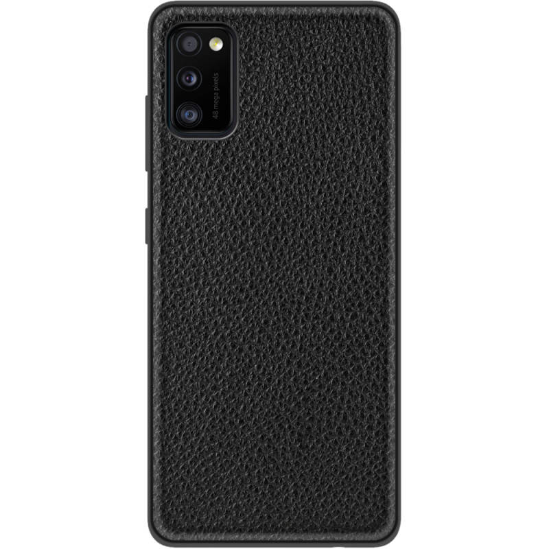 

Кожаный чехол BoxFace Samsung Galaxy A41 Черный с текстурой Flotar Black