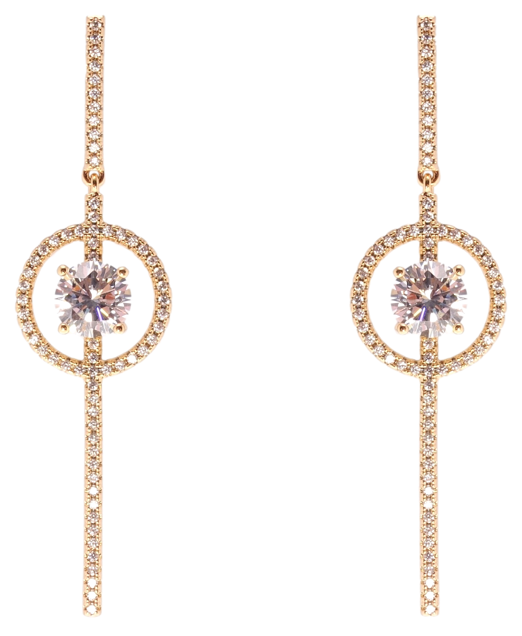 

Серьги Xuping JEAN GOUJON Позолота 18K игла серебро 925 гвоздики (пусеты) "Кристальные подвески"