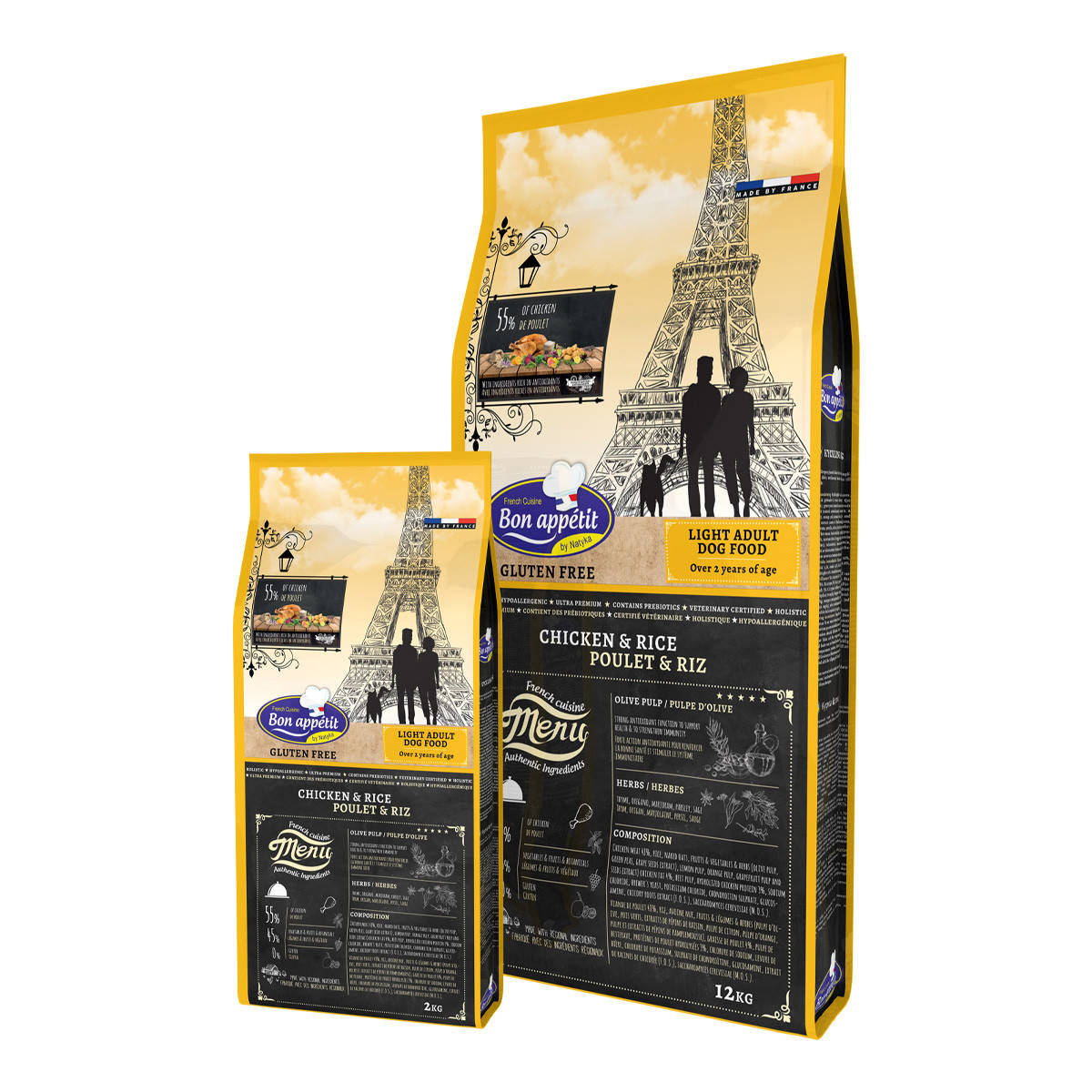 

Гипоаллергенный безглютеновый облегченный корм для собак Bon Appetit Adult Dog Light Chicken & Rice 2 кг