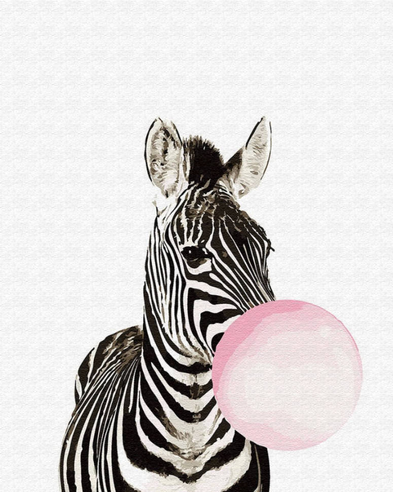 

Картина по номерам Зебра хуба-буба GT61023