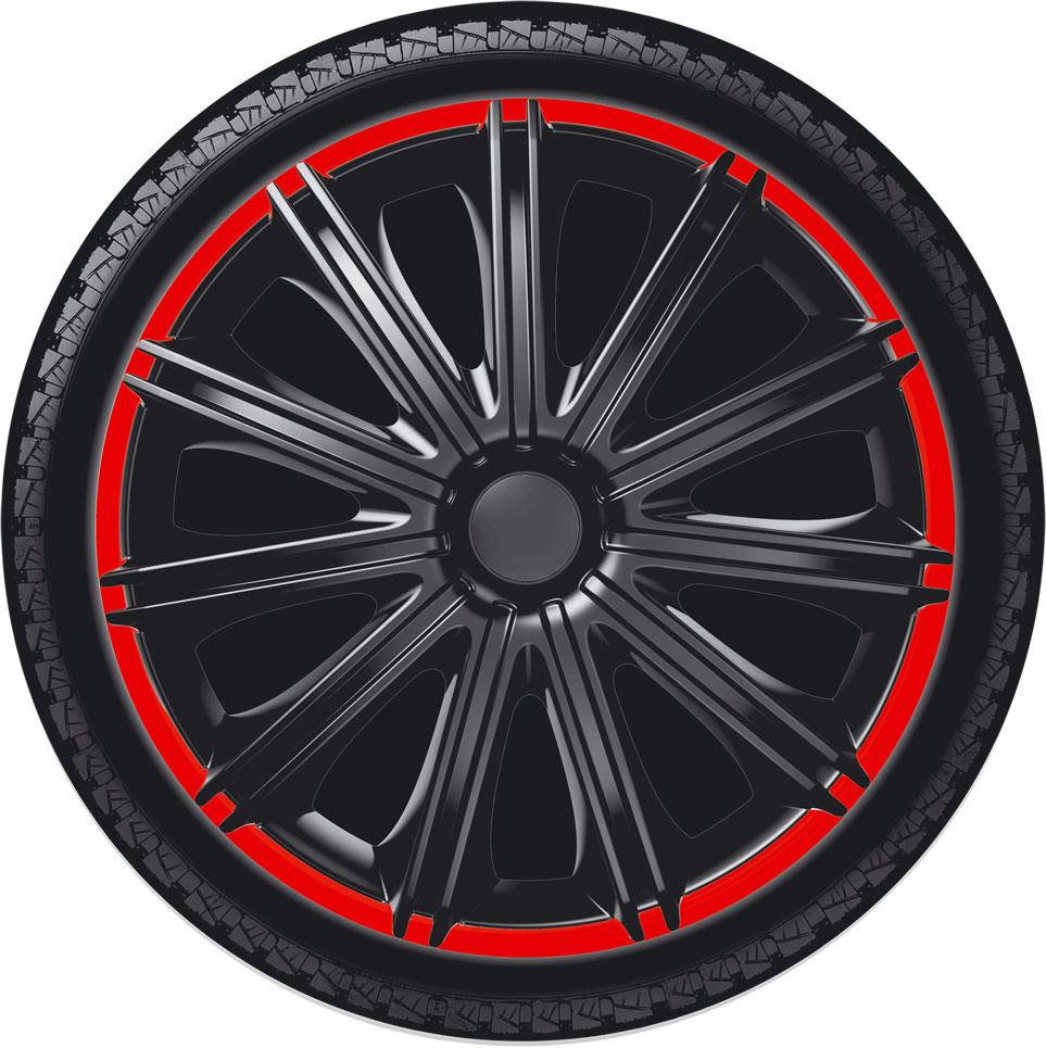 

R15 NERO R черные красные Колпаки на колеса Р15