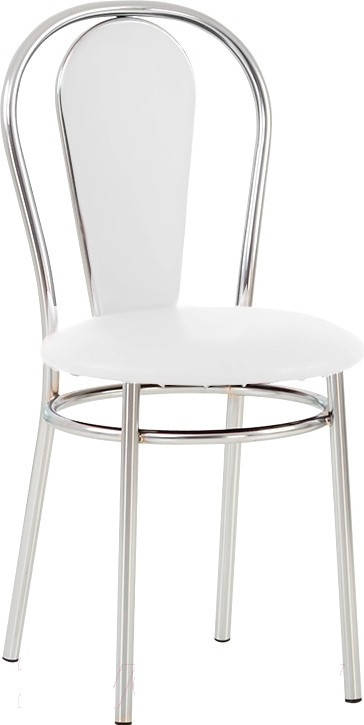 

Стул FLORINO Chrome V-1 кожзам (белый)