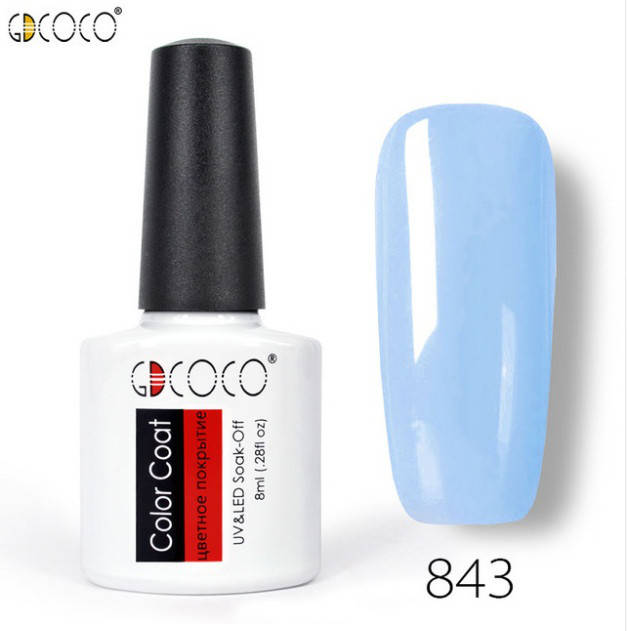 

Гель-лак GDCOCO 8 мл, №843 (нежно-голубой)