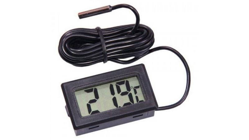 

Термометр с LCD-дисплеем и выносным датчиком 1м (11661)