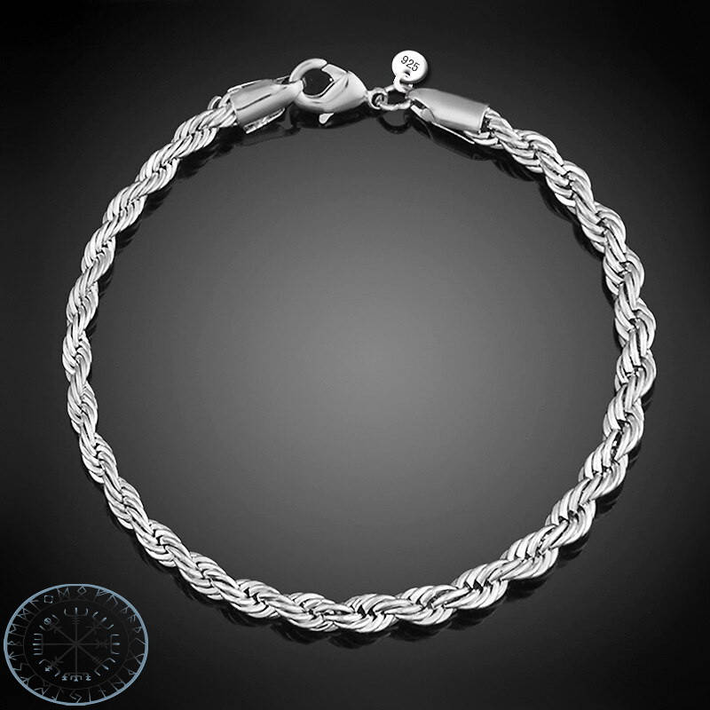 

Богемский браслет тифани элегантный косичка витой плетение стерл. серебро 925