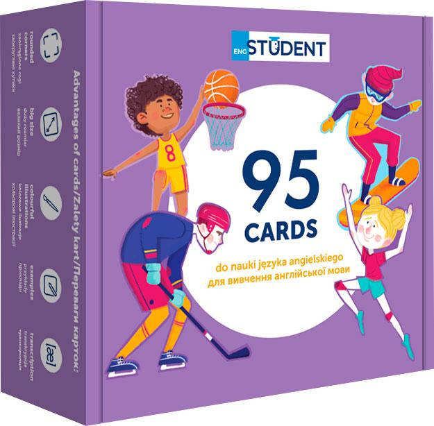 

Картки для вивчення англійської для школярів - Спорт та дозвілля + аудіо