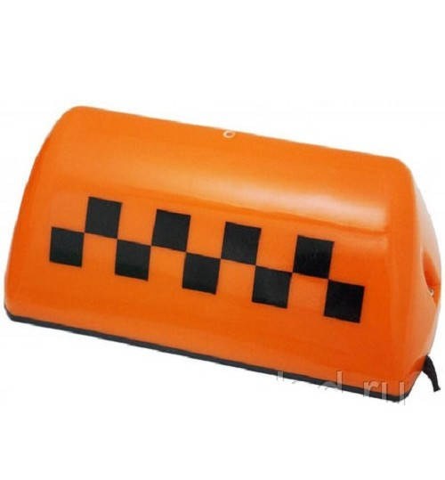 

Фишка такси на магните оранжевая с подсветкой, Оранжевый