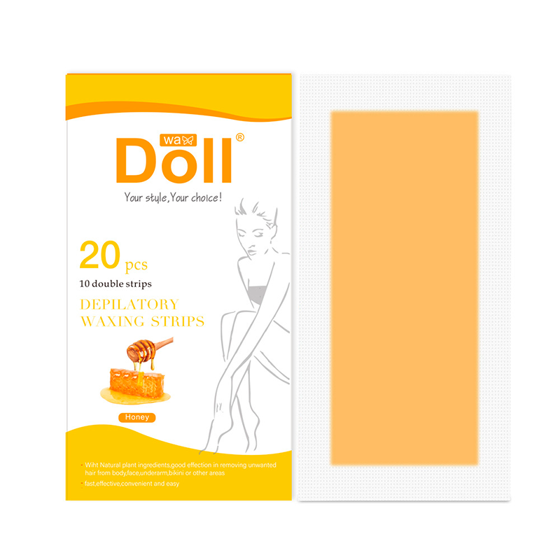 

Восковые полоски Doll Wax YZ010-20Z Honey для депиляции тела 20 шт