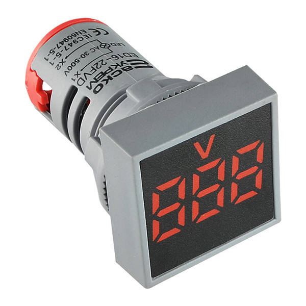 

Вольтметр АСКО-УКРЕМ ED16-22 FVD красный 30-500В АС (A0190010035)