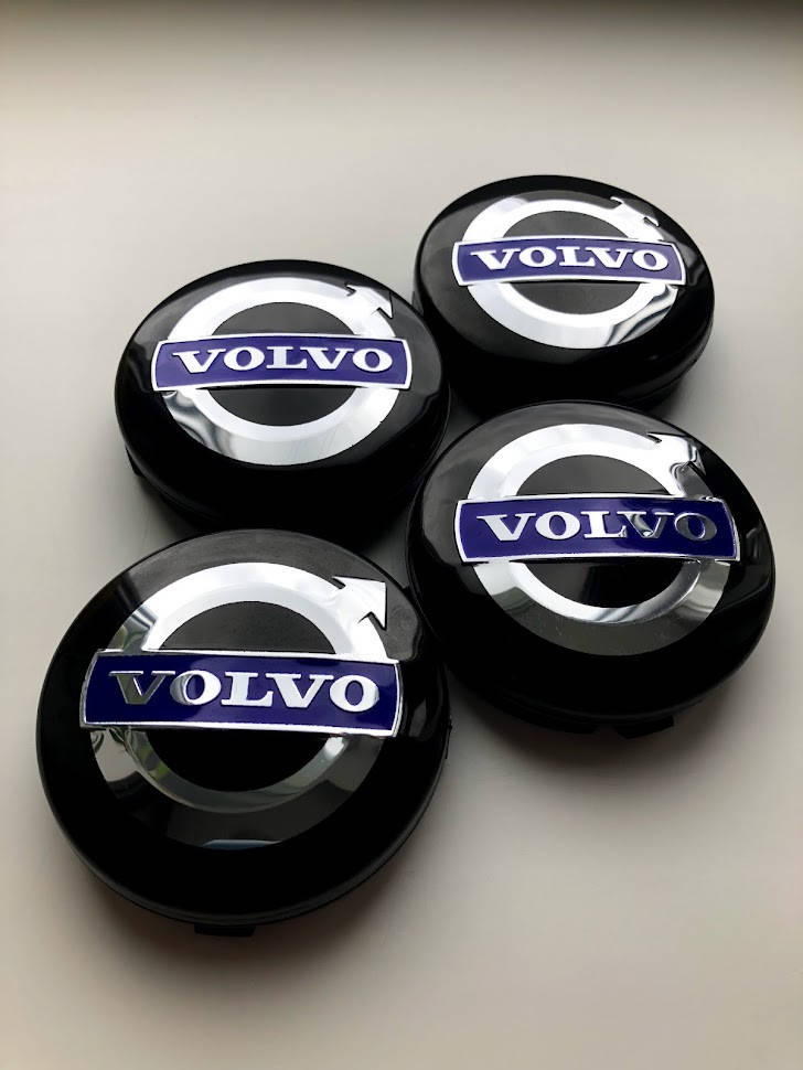 

Ковпачки в Диски Вольво Volvo 64mm Black blue 3546923