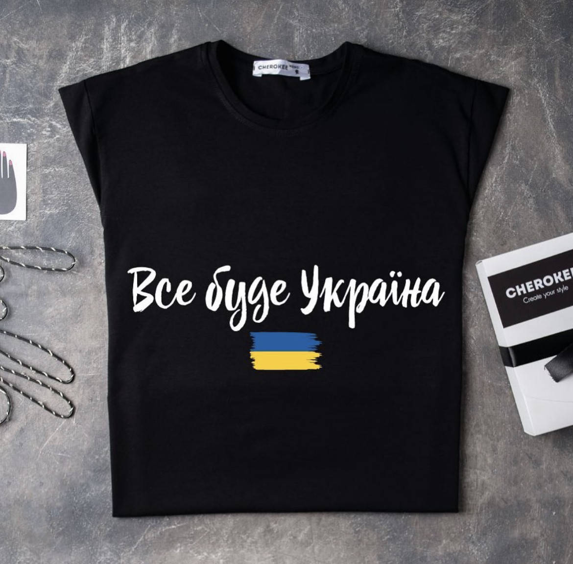 

Футболка патриотическая "Все буде Україна" Белый, S