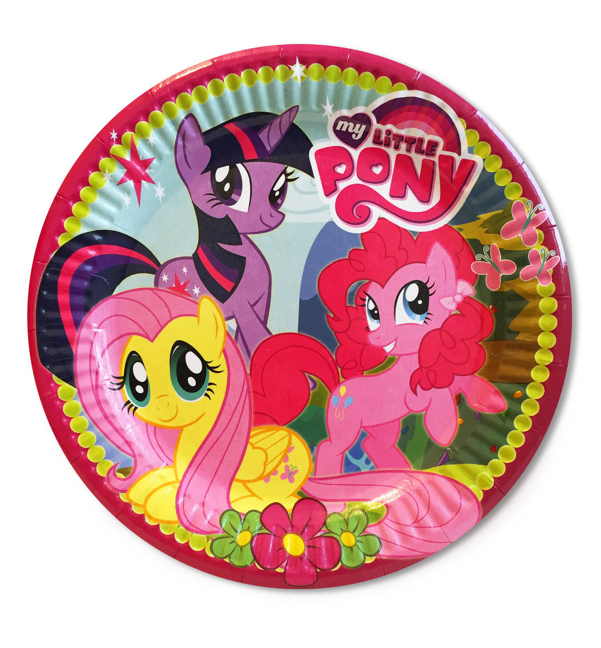

Тарелки в стиле Маленькие Пони/My Little Pony 10 шт. бумажные одноразовые 18см.