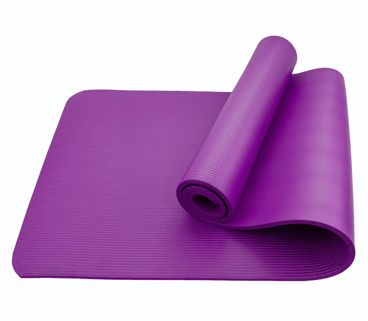 

Коврик (мат) для йоги и фитнеса спортивный 183х61х1 см Sportcraft NBR 1 см ES0007 Violet для дома и спортзала