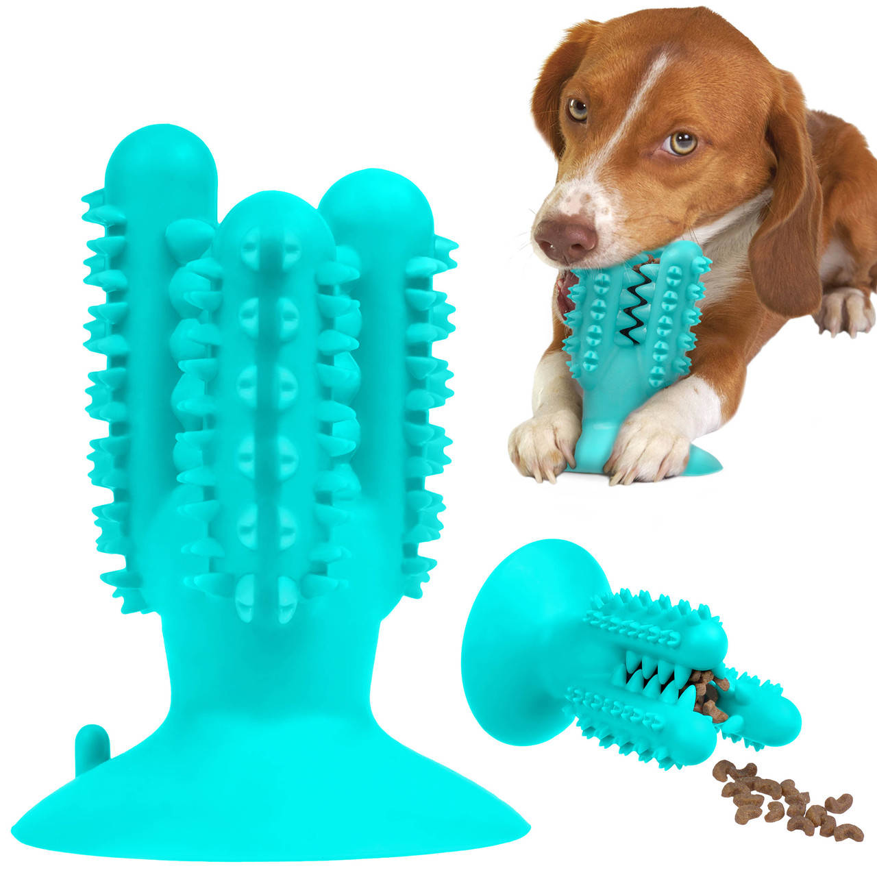 

Игрушка для собак серии PetFun Dental "Кактус" на присоске "Bronzedog"