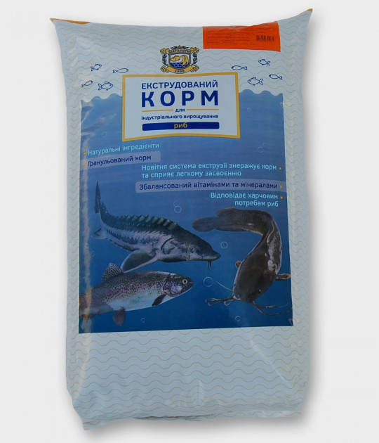 

Осетровый корм «+П» (3 мм) 10кг