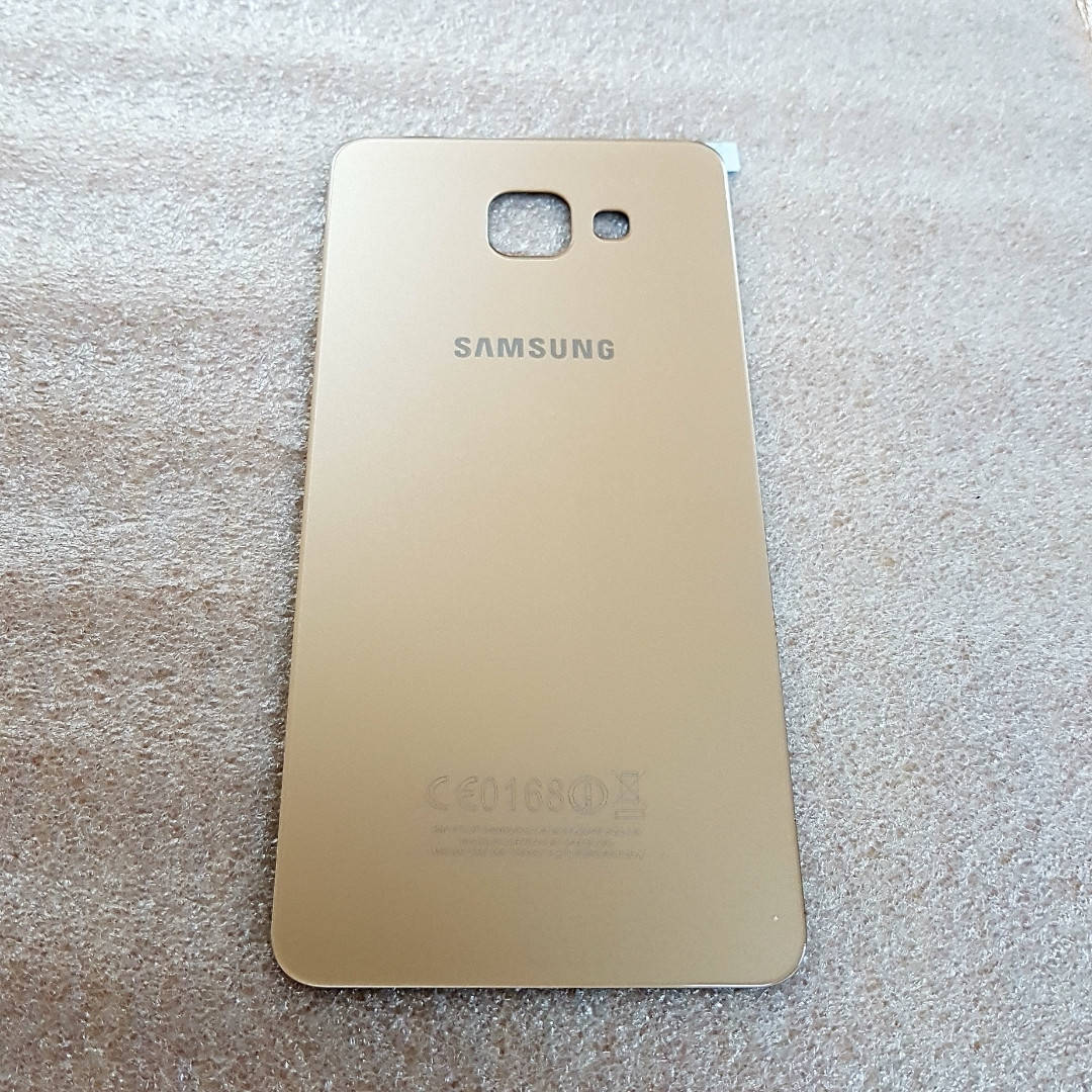 

Задняя крышка для Samsung Galaxy A7 2016 A710 золотистая стеклянная, Золотистый