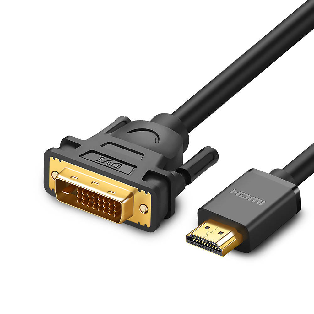 

Кабель HDMI на DVI двунаправленный UGREEN 1080p 60Гц male - male 2м (черный) HD106