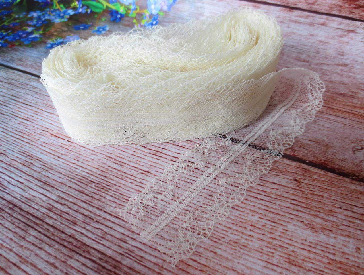 

Кружево "Цветочное плетение", 4 см, цвет МОЛОЧНЫЙ