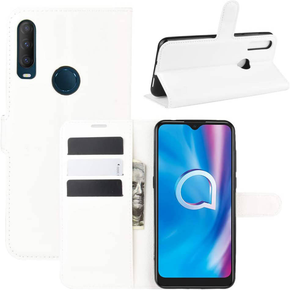 

Чехол-книжка Litchie Wallet для Alcatel 1SE (5030D) White, Белый