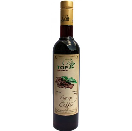 

Сироп "Кофейный" 900г для кофе, выпечки ТМ "TOP Sirop" в стекле 0,7 л