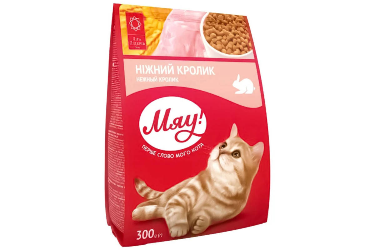 

Сухой корм Мяу для кошек, с кроликом, 300 г