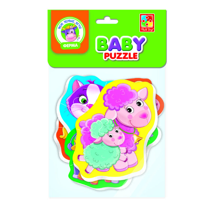 

Беби пазлы Vladi Toys Мама и малыш 4шт. (Рус) (VT1106-58)