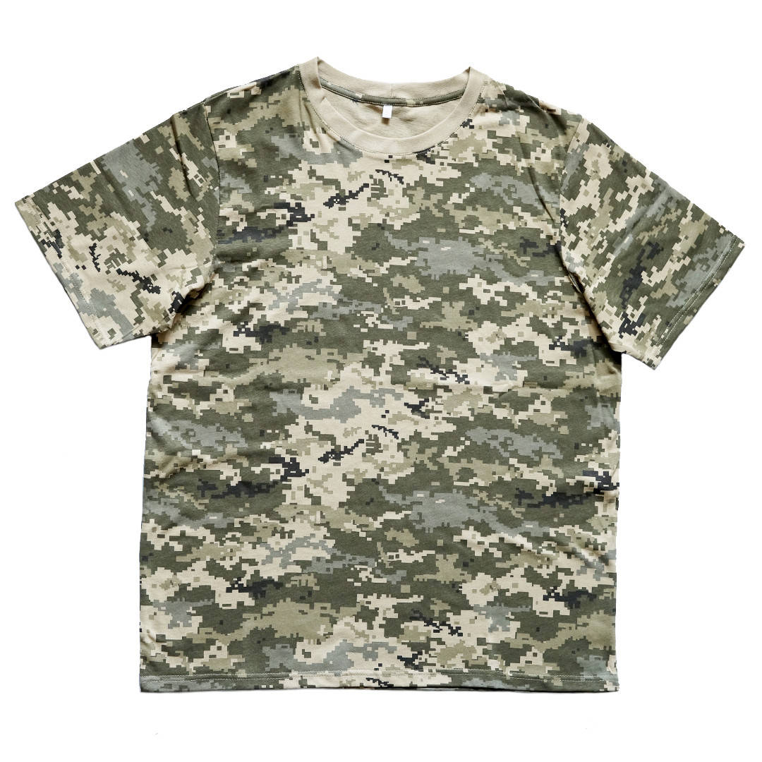 

Тактическая футболка с коротким рукавом | 100% cotton | пиксель ММ14 | 3XL (54-56)