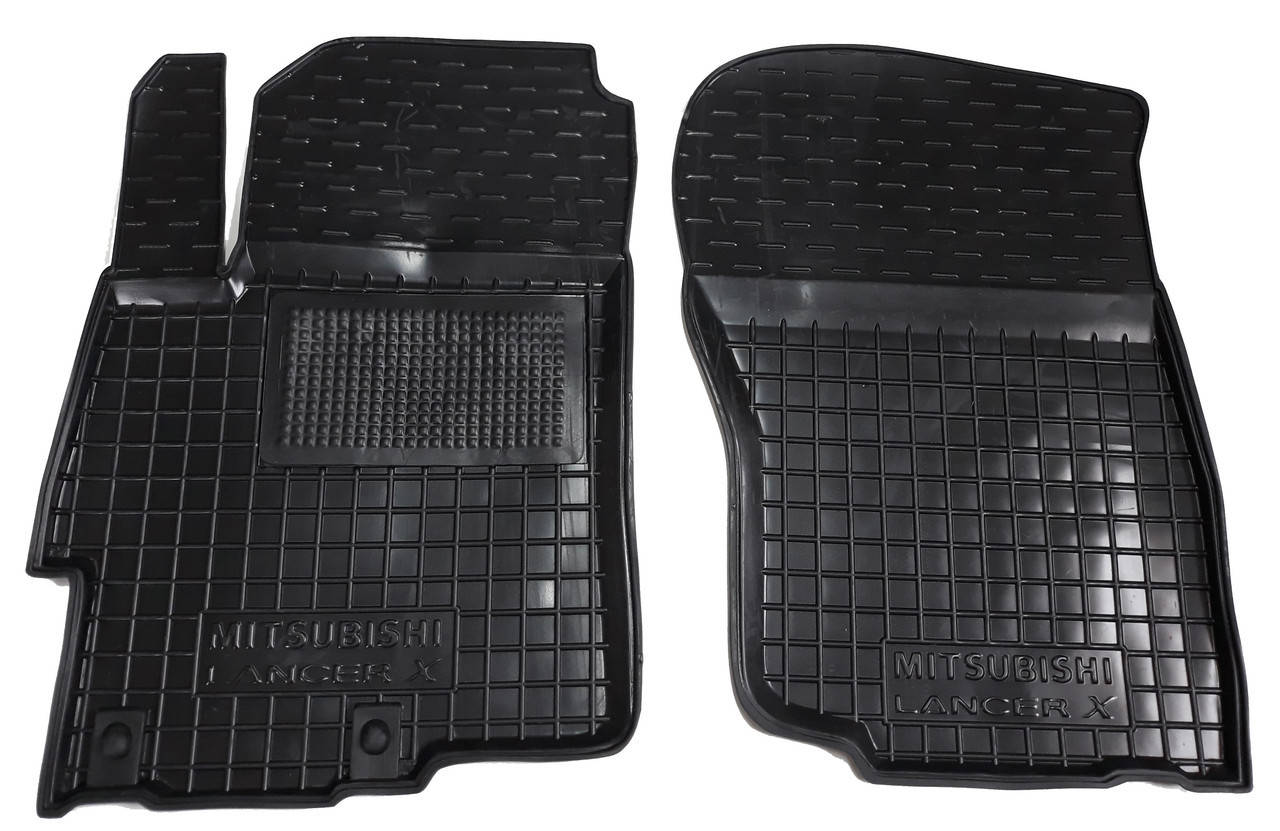 

Передние коврики в салон Mitsubishi Lancer X (Мицубиси Лансер 10) с 2007-, Черный