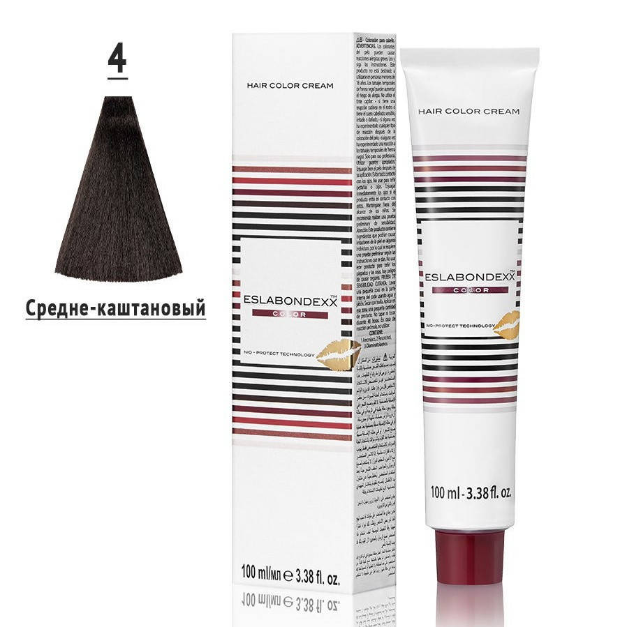 

Крем-краска для волос Eslabondexx Color 4 средне-каштановый 100мл