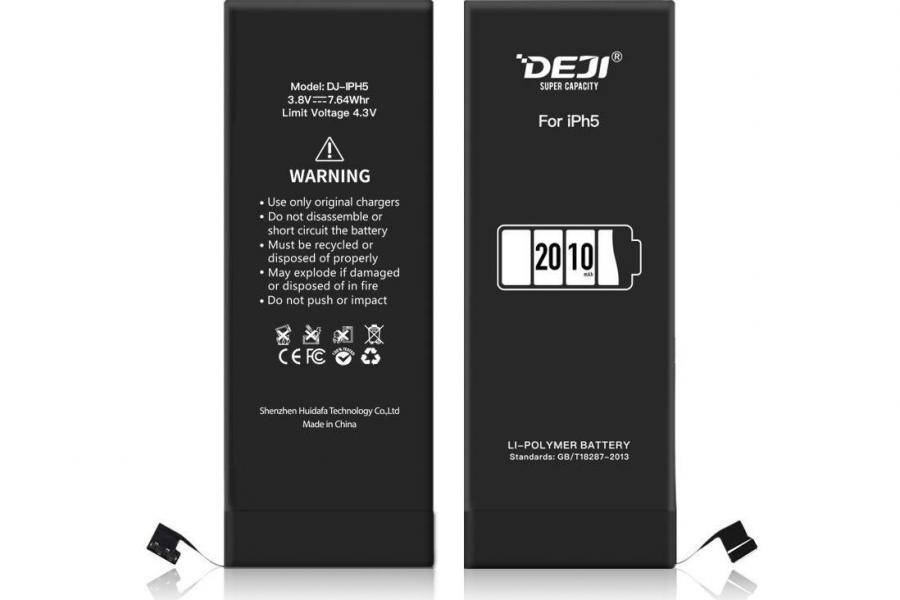 

Усиленная аккумуляторная батарея DEJI (2010 mAh) для Apple iPhone 5
