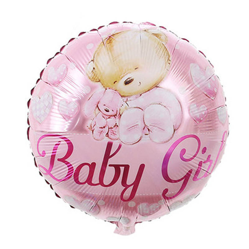 

Фольгированный шар круг Baby Girl мишка 18" Китай