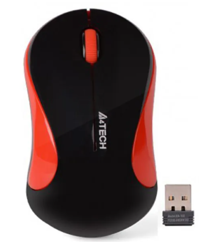 

Мышь A4 Tech G3-270N (Black+Red) беспроводная V-Track USB, 1000dpi, Черный