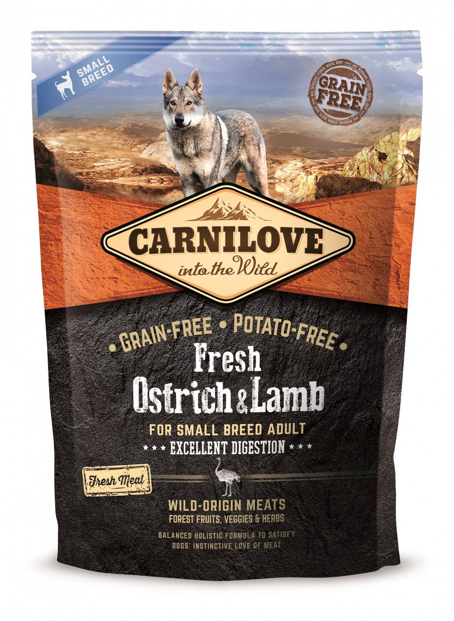 

Сухой корм Carnilove Fresh для взрослых собак мелких пород со страусом и ягненком 1.5 кг (НФ-00000035)