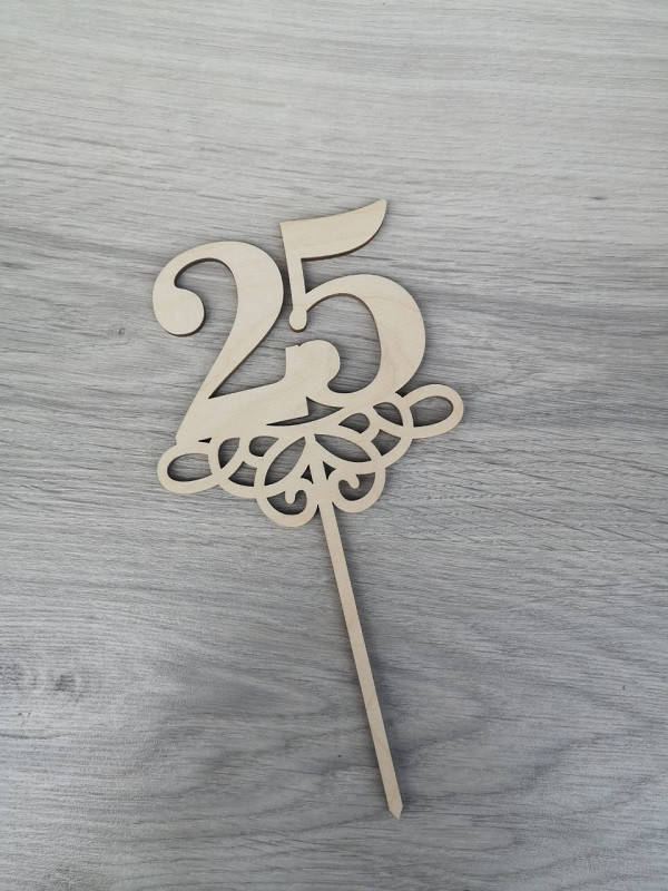 

Юбилейный топпер цифра 25