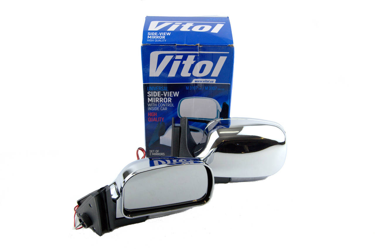 

Боковые зеркала ВАЗ 2104, 2105, 2107 Vitol, хром 3Б3107П/LED, комплект 2шт