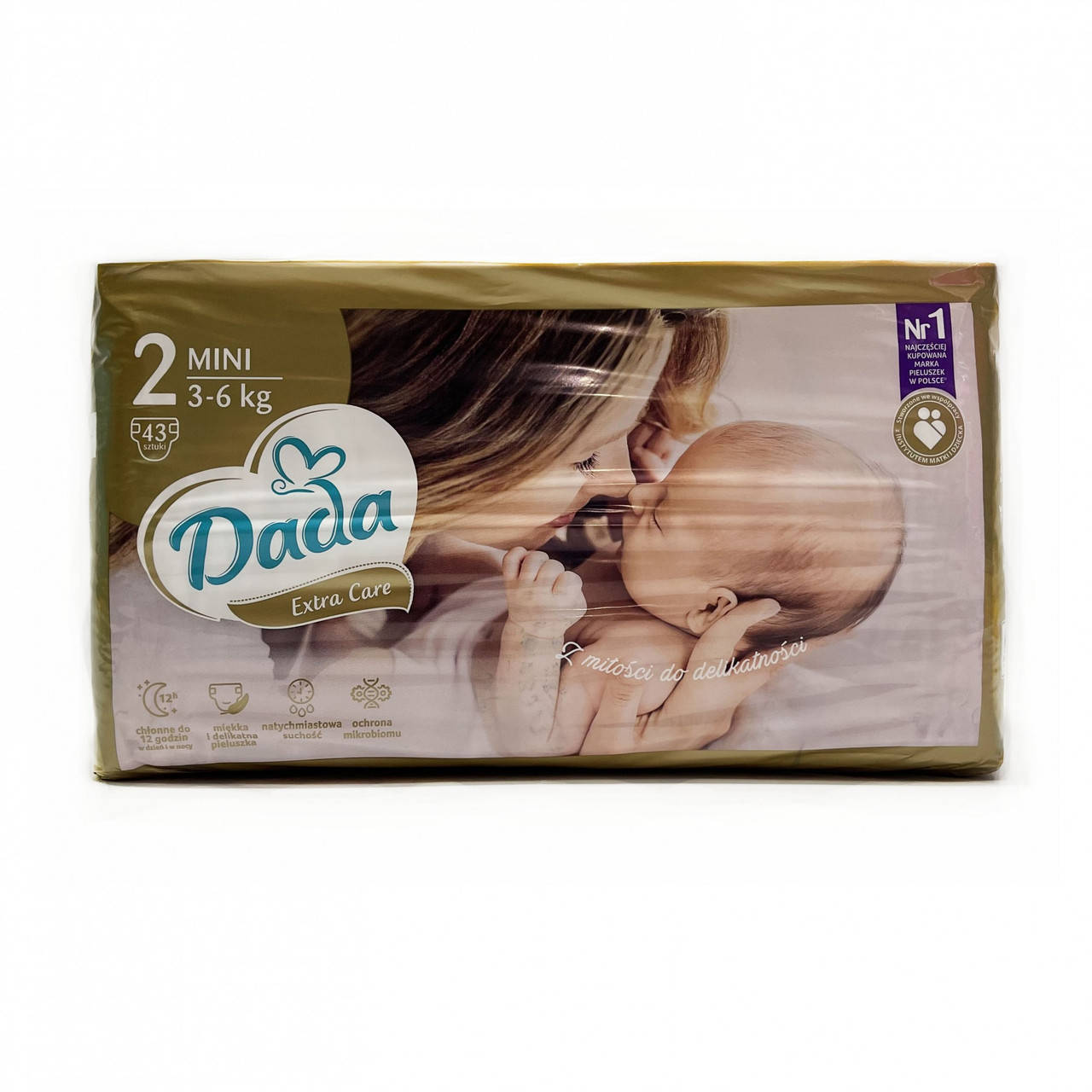 

Подгузники Dada Extra Care Размер 2 Mini, 3-6 кг, 43 шт