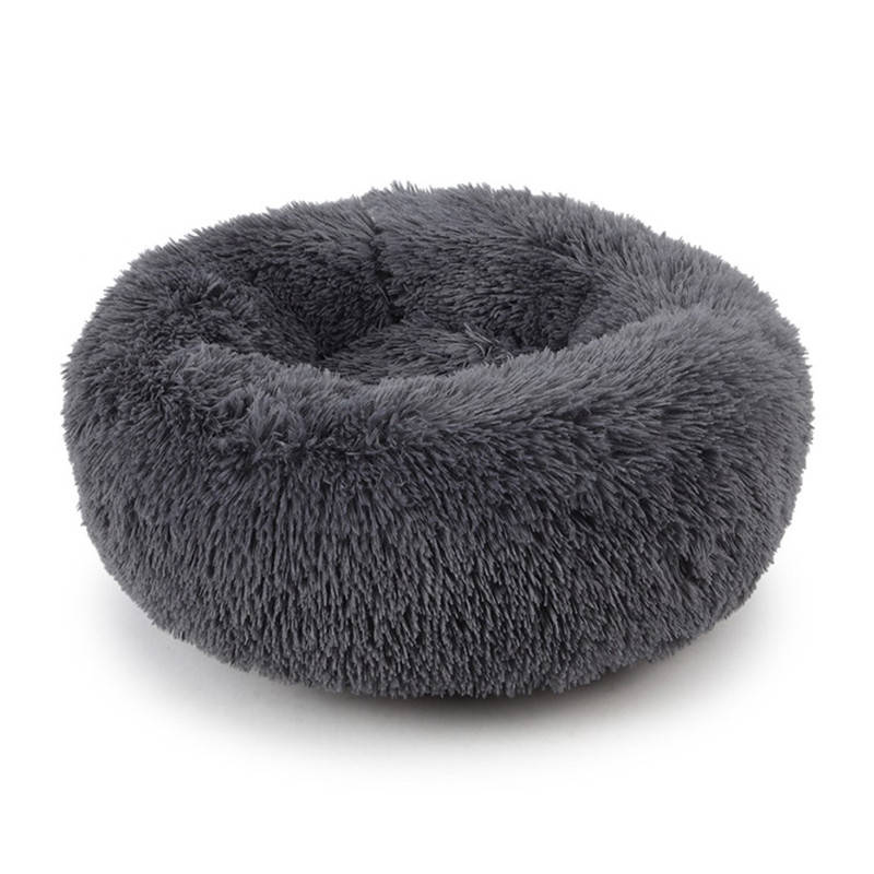 

Лежак-пуфик Taotaopets 552201 L Dark Grey для котов собак круглый лежанка