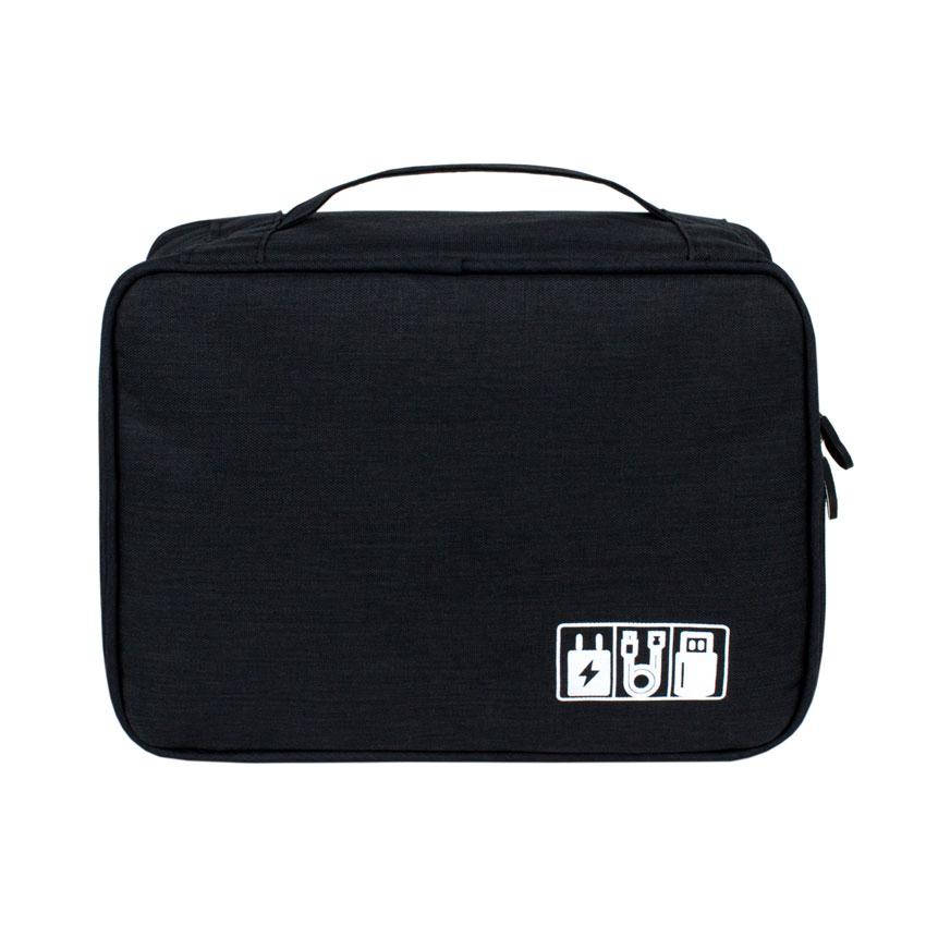 

Органайзер для гаджетов и зарядных устройств Travel 24,5х18,5х10 см Черный (25163)
